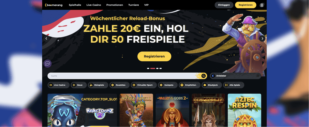 Boomerang Casino startseite