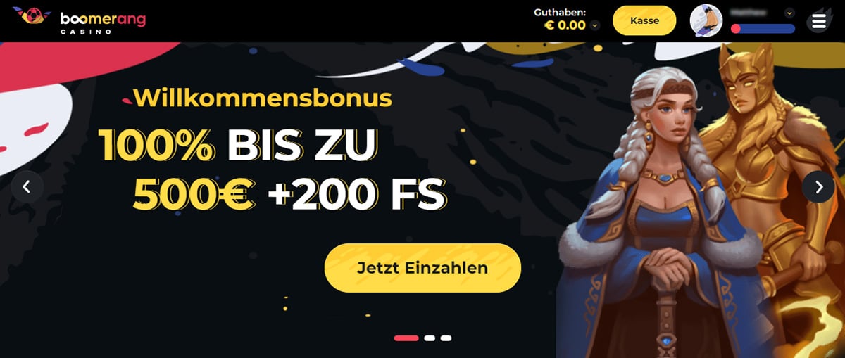 Boomerang Welcome Bonus